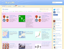 Tablet Screenshot of kwizmi.com